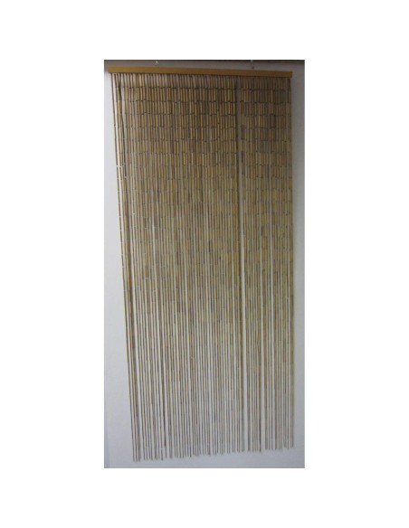 5500404 - rideau de porte stick bambou 90 x 200 cm - naturel