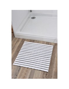 7218208 - caillebotis pp antiderapant 53,5x53,5 cm - blanc/gris