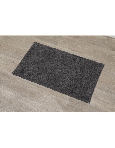 tapis polyester 45x75 cm - gris anthracite