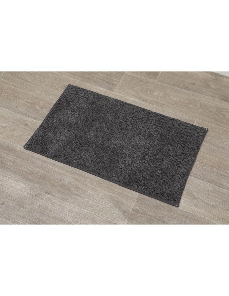 tapis polyester 45x75 cm - gris anthracite