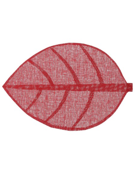 set table feuille rouge 50x33 L. 50 x P. 33 x H. 0 cm