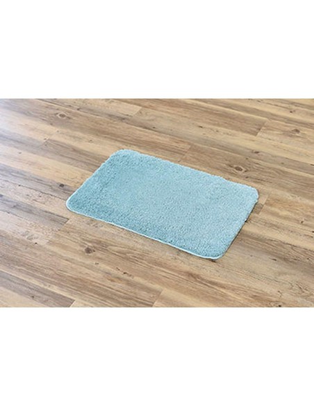7732147-tapis microfibre doux dessous latex 40x60 cm - vert d'eau