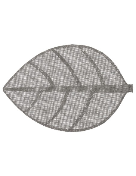 118842f - set table feuille gris 50x33 L. 50 x P. 33 x H. 0 cm