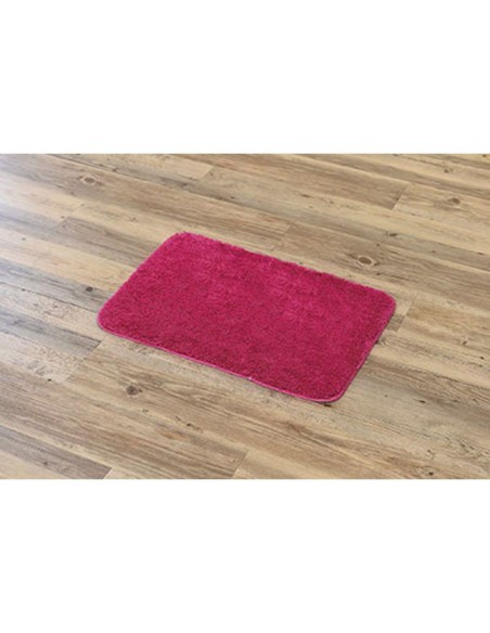 7732150-tapis microfibre doux dessous latex 40x60 cm - fuchsia