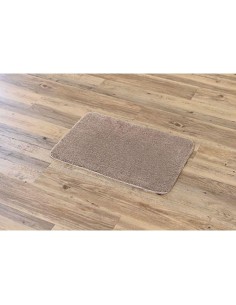 tapis microfibre doux dessous latex 40x60 cm - taupe