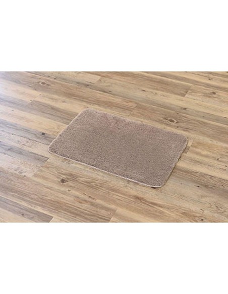 tapis microfibre doux dessous latex 40x60 cm - taupe