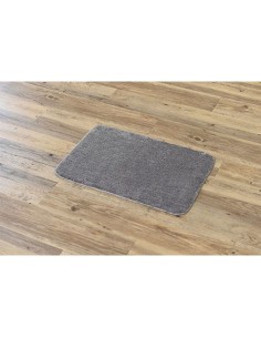 tapis microfibre doux dessous latex 40x60 cm - gris