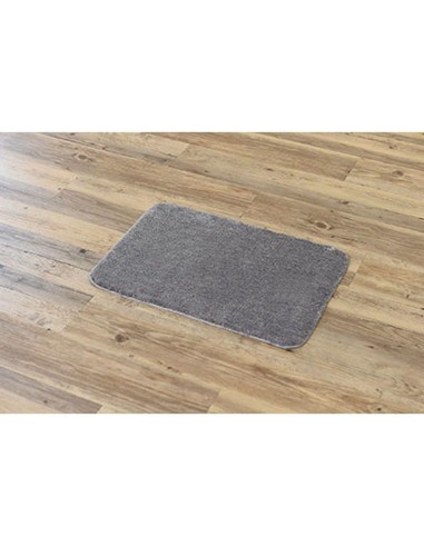 tapis microfibre doux dessous latex 40x60 cm - gris