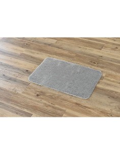 tapis microfibre doux dessous latex 40x60 cm - gris clair