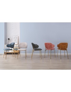 ldc-21082 - chaise bobby - orange/uf912-02 & pds dorees