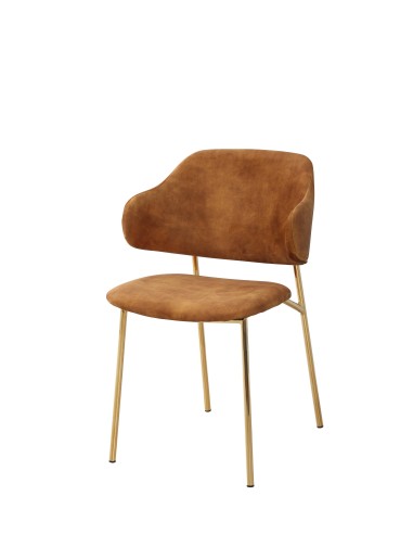 ldc-21082 - chaise bobby - rose/uf912-01 & pds dorees