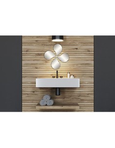 854399 - set de 4 miroirs goutte d'eau 19x14,5 cm 2 mm - uni