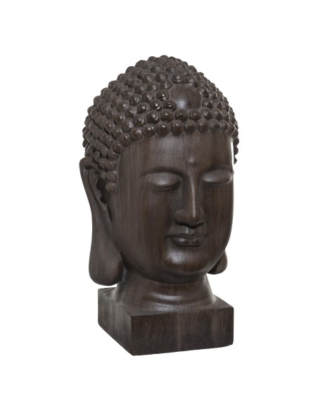 tete bouddha brun outdoor  h51