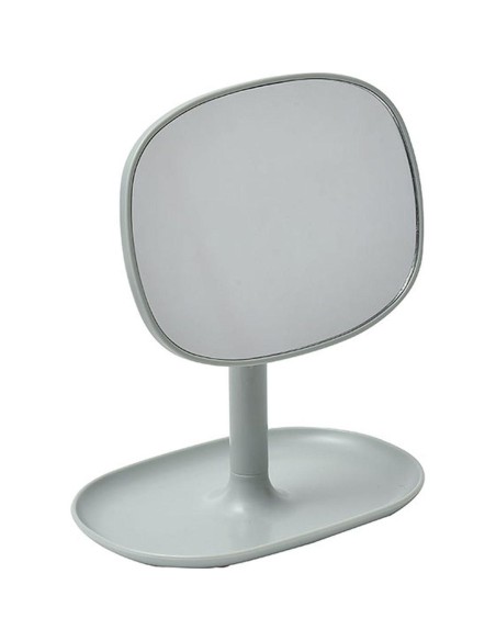 8547146-miroir forme retroviseur plastique 1 face reglable - vert amande