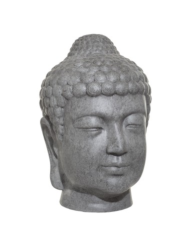 tete bouddha gris outdoor h66