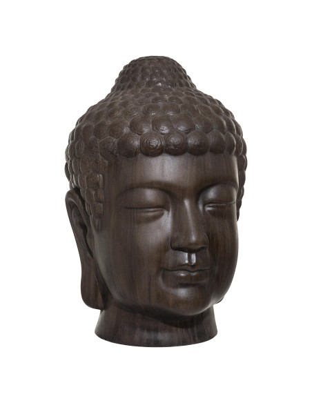 tete bouddha brun outdoor h66