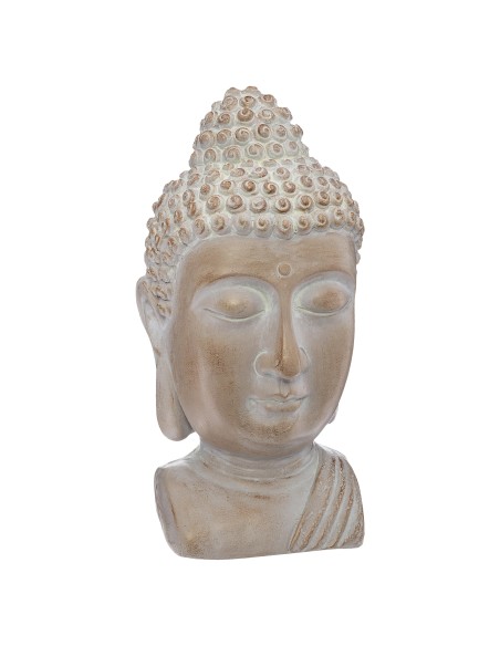 tete bouddha blanchi h38