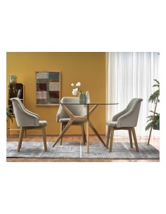 ldt-21005 table ronde en verre ashmore 120x76cm