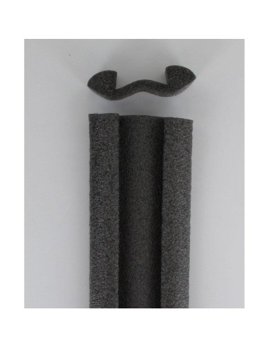 840495 - dessous de porte double bourrelet 93 cm - noir