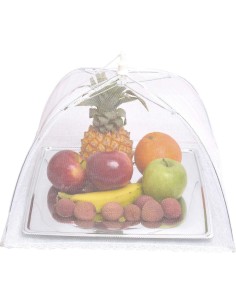 851101 - cloche a nourriture moustiquaire 36x36x20cm - blanc