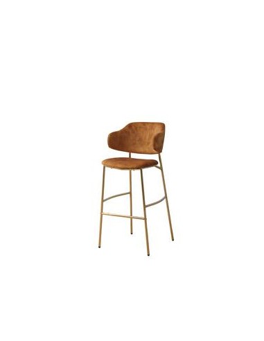 tabouret de bar bobby - rose/uf912-01 & pds dorees