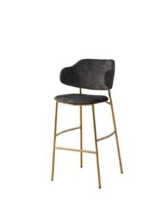 tabouret de bar bobby - vert/uf912-05 & pds dorees