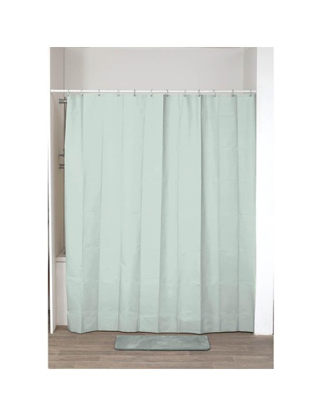 1101146 - rideau de douche peva 180x200 cm - vert eucalyptus