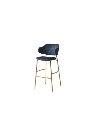 tabouret de bar bobby -gris/mj116-17 & pds dorees