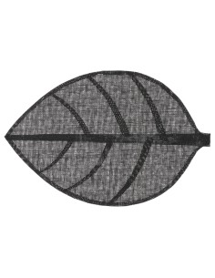118842b - set table feuille noir 50x33 L. 50 x P. 33 x H. 0 cm