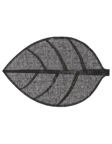 118842b - set table feuille noir 50x33 L. 50 x P. 33 x H. 0 cm