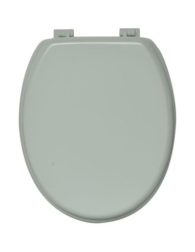 4101146 - abattant wc mdf 18 pouces attaches plastiques - vert amande