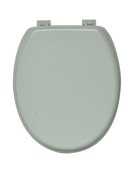 4101146 - abattant wc mdf 18 pouces attaches plastiques - vert amande