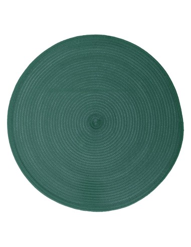 108120q - set table tresse emeraude d38 D. 38 x H. 0,1 cm