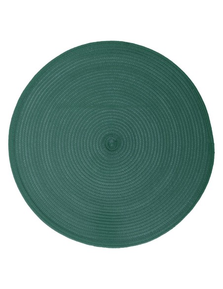 108120q - set table tresse emeraude d38 D. 38 x H. 0,1 cm