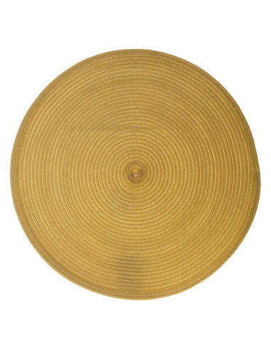 108120s - set table tresse moutarde d38 D. 38 x H. 0,1 cm
