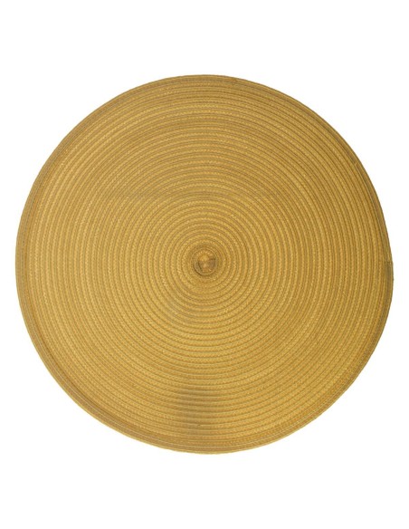 108120s - set table tresse moutarde d38 D. 38 x H. 0,1 cm