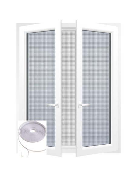 850001 - kit moustiquaire 150x250cm et bande de fixation 8m x 0.7cm- blanc