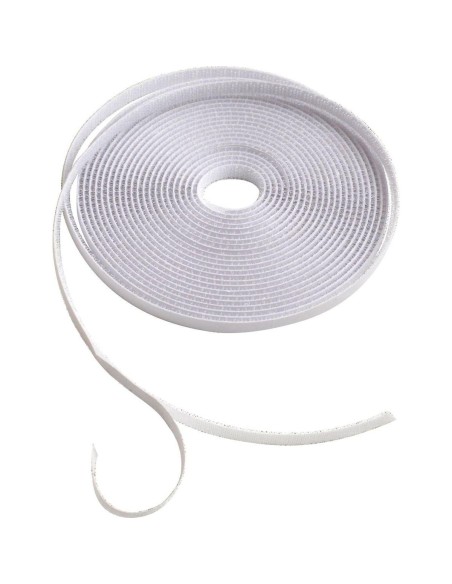 850401 - ruban scratch autocollant 6m  x 1cm - blanc