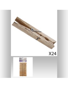 117319 - pince linge x24 bois
