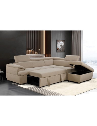 h-8958  - canape carla y2306-1 convertible ag beige(creme)