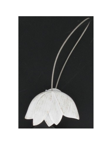 2894101  - embrasse resine aimantee tulipe pm - blanc/or