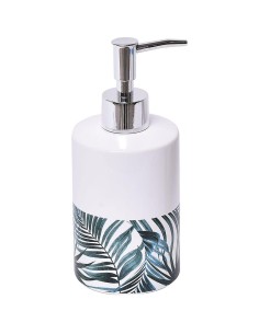 6277635 - distributeur a savon dolomite rond imprime 320 ml - tropicale