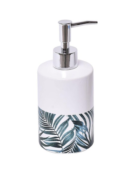 6277635 - distributeur a savon dolomite rond imprime 320 ml - tropicale