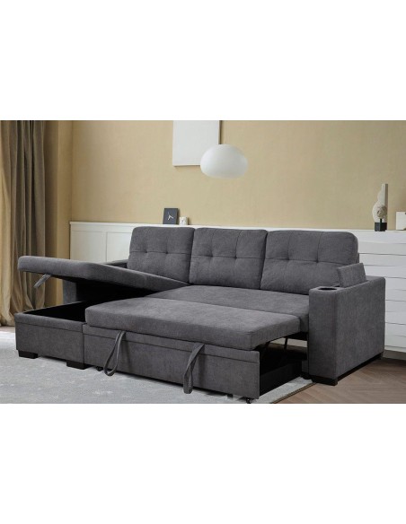 h-8976 - canape reversible romane yrm-23  bleu