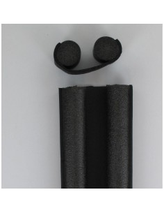 840395 - dessous de porte double bourrelet amovible 93 cm - noir