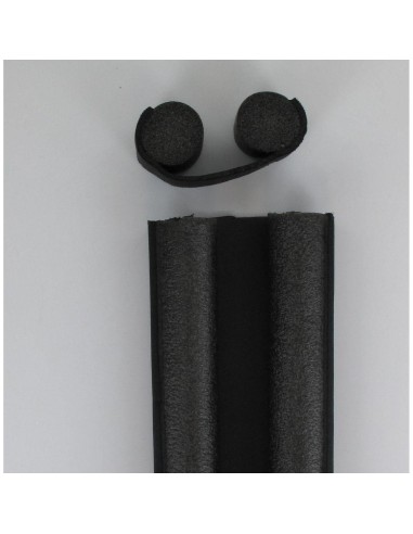 840395 - dessous de porte double bourrelet amovible 93 cm - noir