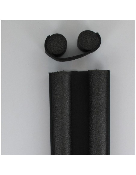 840395 - dessous de porte double bourrelet amovible 93 cm - noir