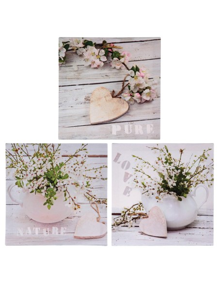 121133 - toile imp coeur nat 28x28 ass