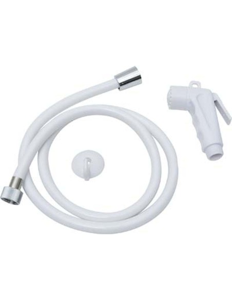 3320100 - douchette toilette/flexible pvc 120 cm - blanc