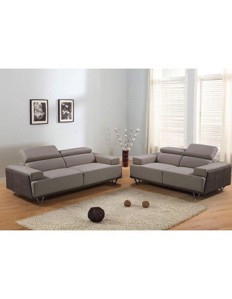 sf-332 - canape 3pl nathan french grey g05 / g08 bleu